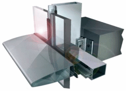Muro cortina Kawneer 1202